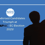Read more about the article Celebrating Victory at APNIC EC Election 2025!