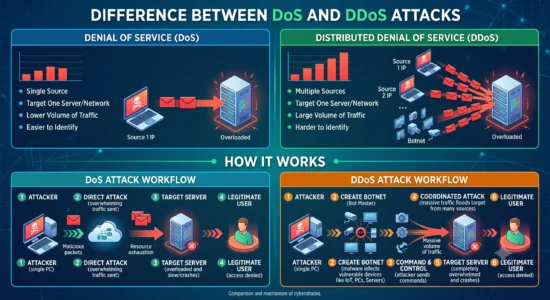 Difference Between DoS and DDoS Attacks