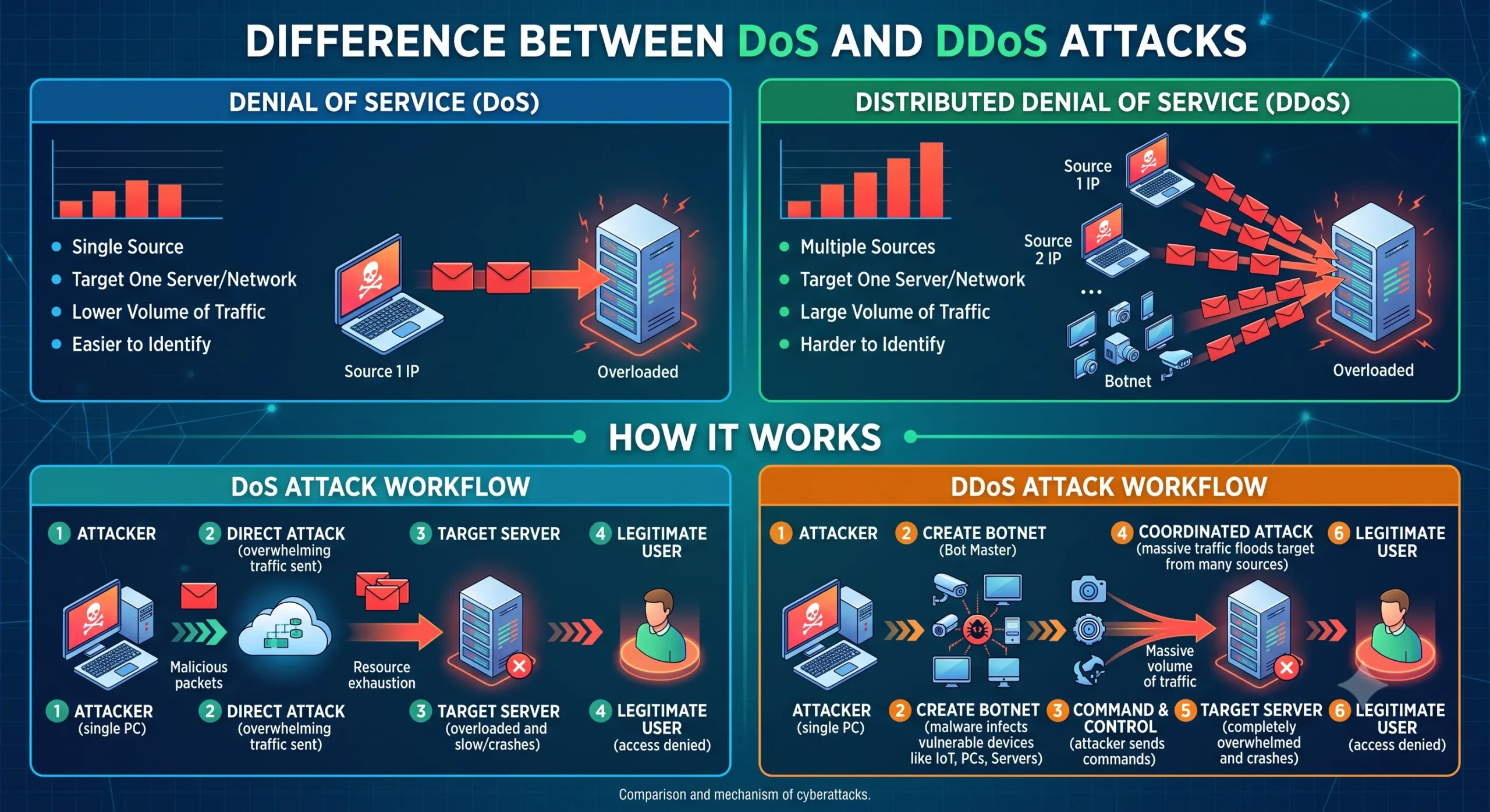 You are currently viewing Difference Between DoS and DDoS Attacks