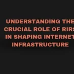 Read more about the article Understanding the Crucial Role of RIRs in Shaping Internet Infrastructure