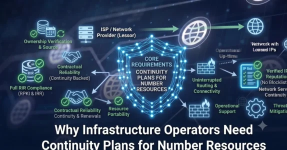 Why Infrastructure Operators Need Continuity Plans for Number Resources